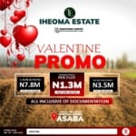 HOT VALENTINE LAND DEAL IN ASABA! 