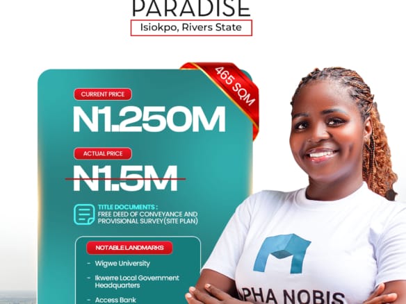 Veritas Paradise, Isiokpo, Rivers State. 18 Veritas Paradise, Isiokpo, Rivers State.