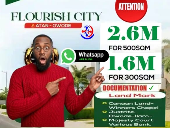 Prime Land of 500sqm Along Ilaro Owode Express Road, Atan-Owode Ogun State. 7 Prime Land of 500sqm Along Ilaro Owode Express Road, Atan-Owode Ogun State.