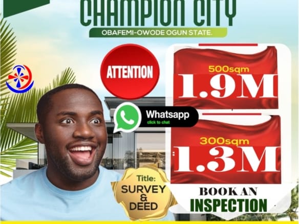 Prime 500sqm mixed use land in Obafemi-Owode, Ogun State. 7 Prime 500sqm mixed use land in Obafemi-Owode, Ogun State.