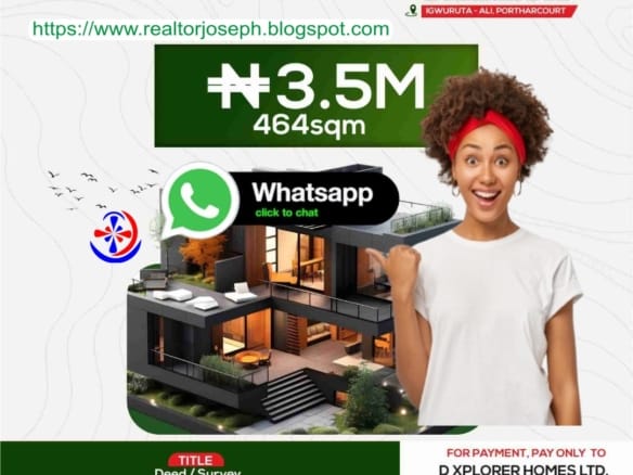 Prime 464sqm mixed use land in Igwuruta-Ali, Port Harcourt. 18 Prime 464sqm mixed use land in Igwuruta-Ali, Port Harcourt.