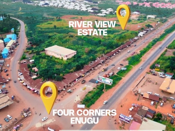 ₦15M Land Along Enugu–Port Harcourt Expressway | Riverview Estate Ozalla
