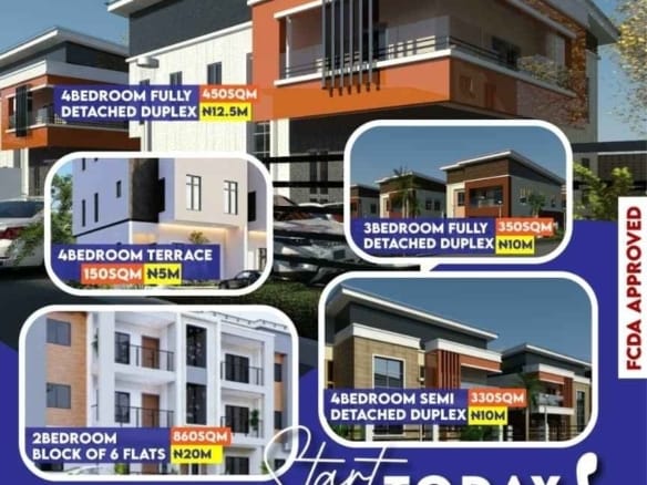 JELIPP ESTATE PLOT OF LAND FOR SALE (150 Sqm for a 4-Bedroom Terrace Duplex)