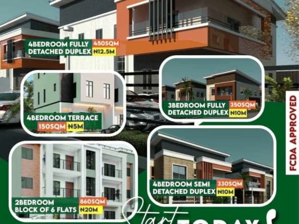 JELIPP ESTATE PLOT OF LAND FOR SALE (330 Sqm for a 4-Bedroom semi-detached duplex)
