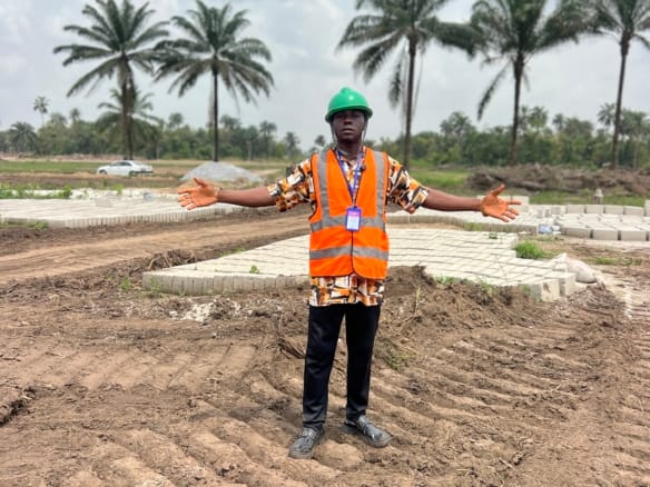 Dry Land for Sale inside Isio garden estates, located at Orerokpe Delta State